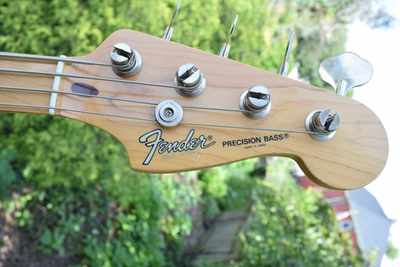 1987 Fender Precision Bass - E Series - Japan - Black - BassAss