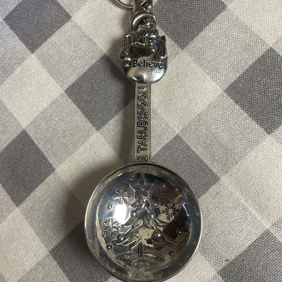 Juego de 4 cucharas medidoras de metal marca Ganz muñecos de nieve temáticos  Foto 2 de 4