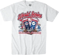 Men's 2025 World Series Dueling Toronto Blue Jays Los Angeles Dodgers T Shirt