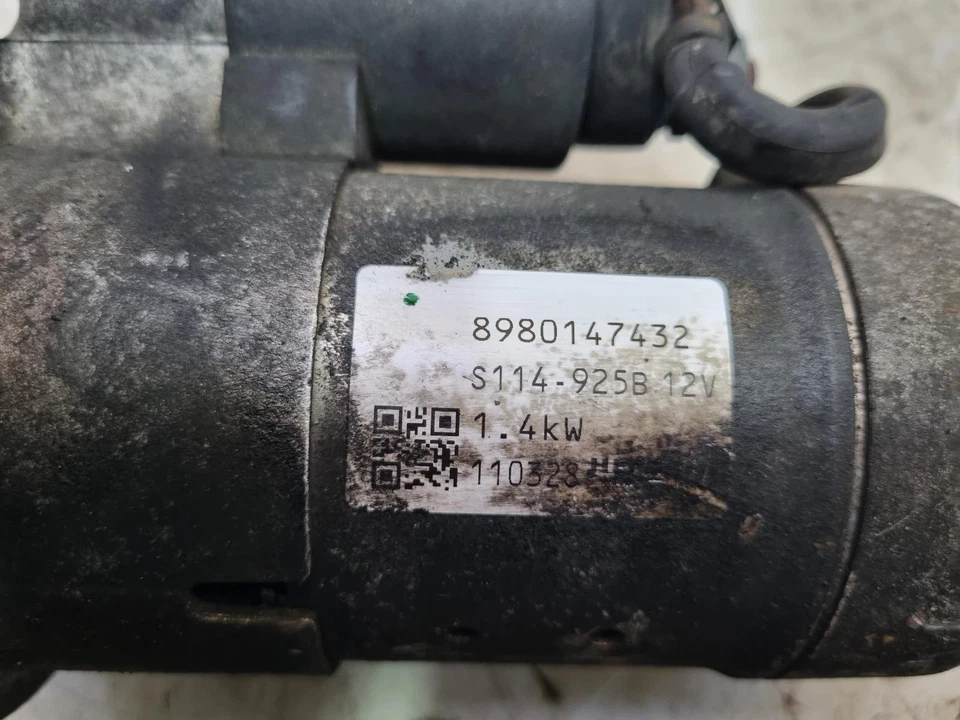 VAUXHALL CORSA D Starter Motor 1.7 Diesel 6 Speed Manual 2011 A17DTS - Image 2 of 4