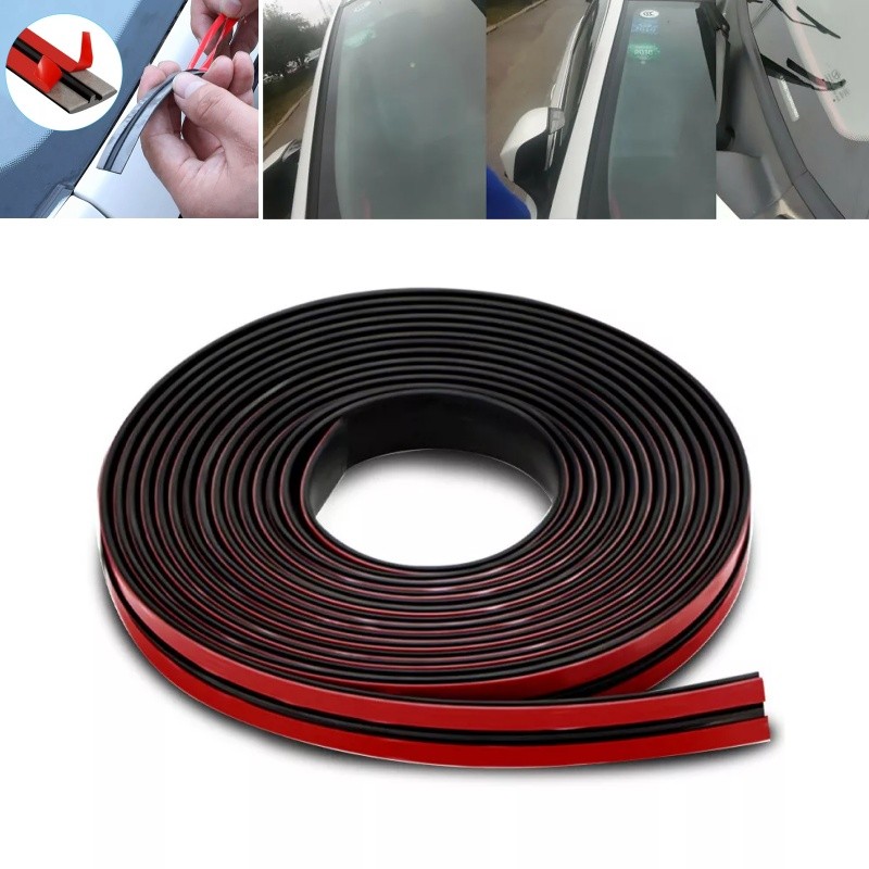 30MMx5M Car Roof Windshield Rubber Seal Strip Trim Edge Molding Protector Guard