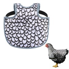 Chicken Saddles for hens, Apron Back Protector Hens With White