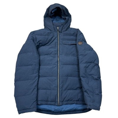 Timberland Herren Puffer Jacke Kapuze Outdoor Winter Y2K Large