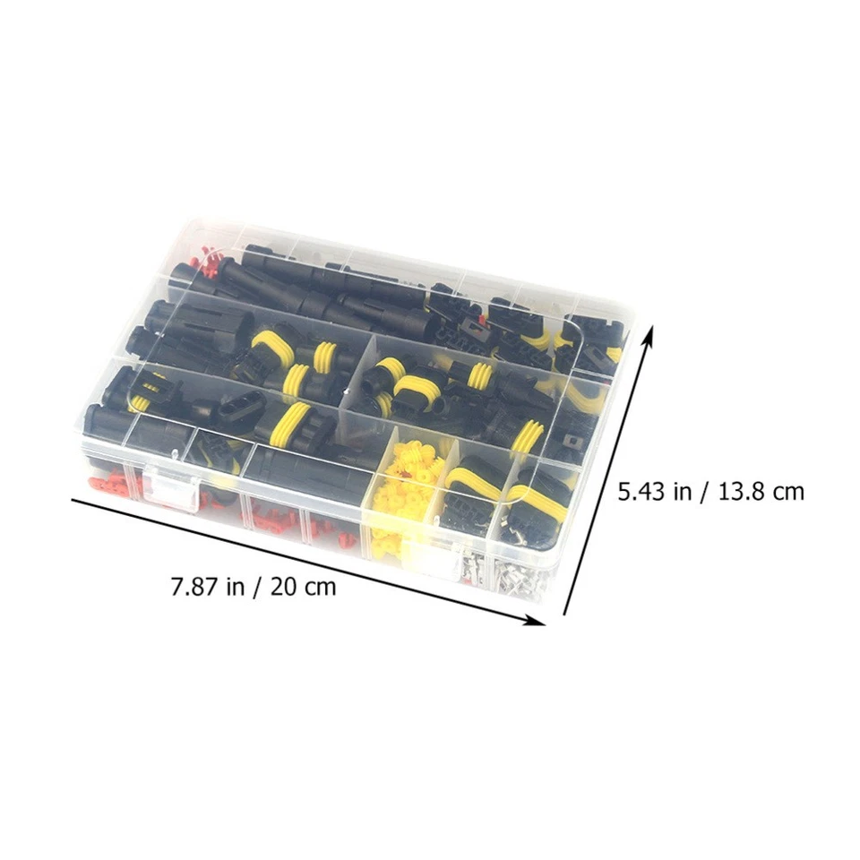352Pcs HID Waterproof Quick Connector Car Electrical Wire Connector Plug Kit - Image 2 of 4