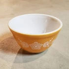 Vintage Pyrex Butterfly Gold Glass Mixing Bowl 401 Nesting 1 1/2 Pints Decor USA