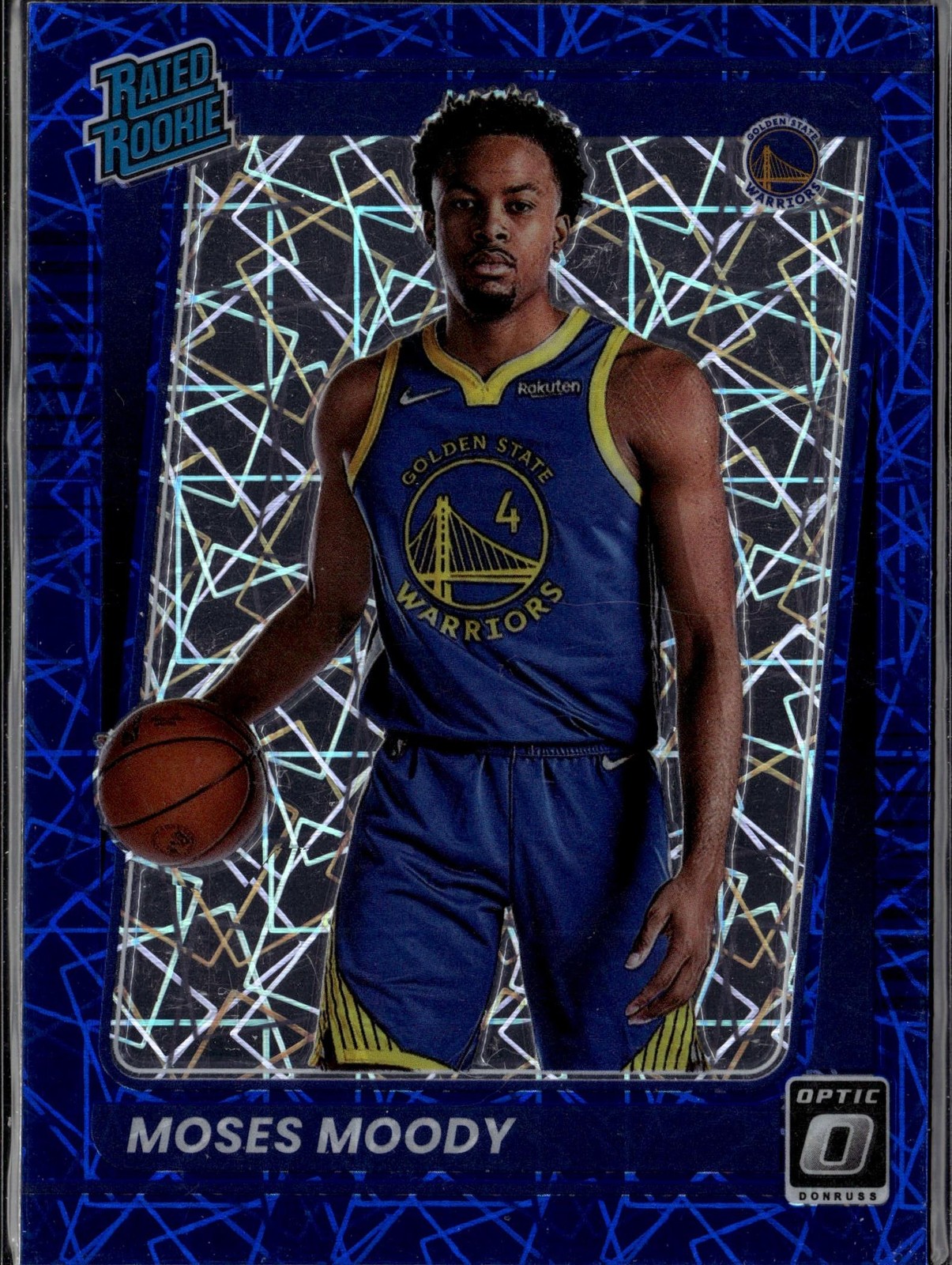 2021-22 Donruss Optic #184 Moses Moody Blue Velocity
