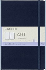 Moleskine Sketchbook Hard Cover 5x8.25 Inches. Sapphire Blue. New