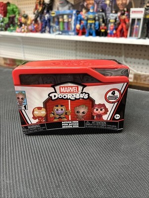 MARVEL DOORABLES ACTION PEEK SERIES 1 LOT OF 2 BOXES WITH 4 CHARACTERS EACH NIB