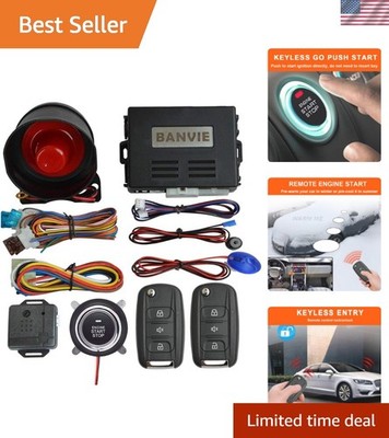 Secure Your Ride: Remote Start & Shock Sensor Alarm System with Trunk Release