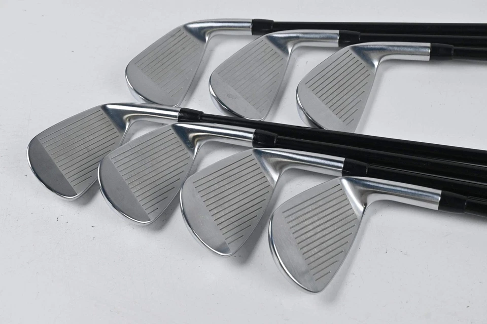 Left Hand Titleist T200 2021 Irons / 5-PW+GW / Senior Flex MMT Black 55 Shafts - Image 3 of 4