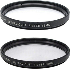 Nikon 55Mm and 58Mm UV Filter for D3500, D5600, D3400 DSLR with 18-55Mm and 70-3