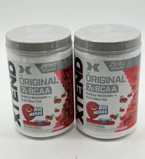 Xtend Original BCAA Powder Airheads Cherry, 30 Servings -2 PACK - EXP 03-26