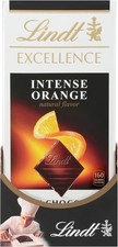 Lindt Excellence Intense Orange Dark Chocolate Bar 100g Pack of 12 PROMO