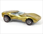 Vintage 1968 Hot Wheels Mattel Redline Diecast Gold Torero w/ White Interior USA