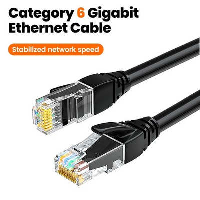 Cat 6 Ethernet-Kabel Flach Hochgeschwindigkeits Gigabit LAN Kabel