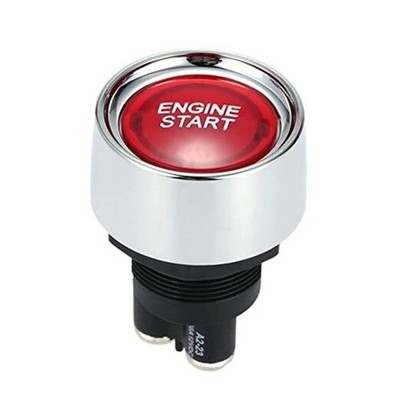DC 12V 50A Auto Car Start Engine Button Light Switch Push Start Ignition Red