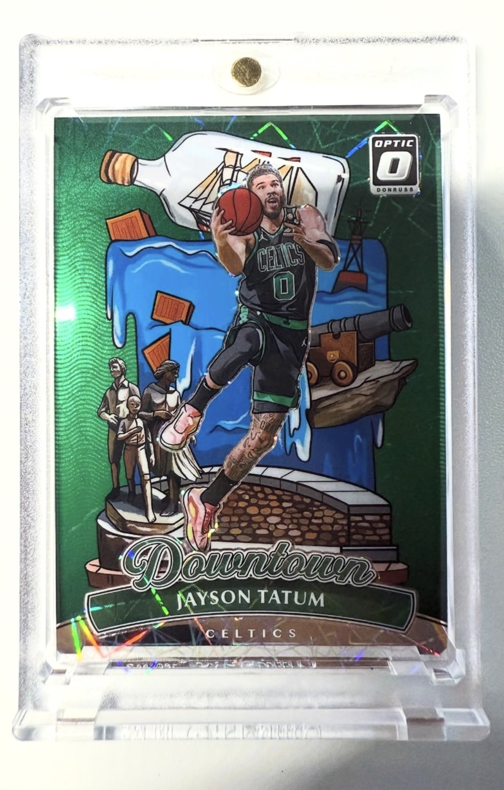 2024-25 PANINI DONRUSS OPTIC BASKETBALL JAYSON TATUM #4 DOWNTOWN CASE HIT SSP