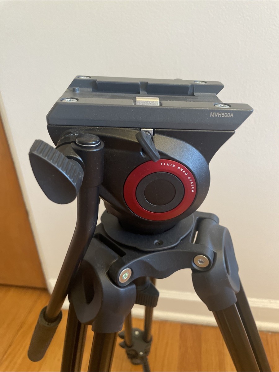 Manfrotto 三脚MT502AM 三脚 + MVH500A Manfrotto MVT502AM Tripod Legs with MVH500A Fluid Head with