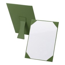 11x8.5 Certificate Holder with Stand, Document Holders Vertical, Green