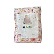 The Big Kids Girls Full/Queen 3 Piece Plush Comforter Set Grace Floral Pink NEW