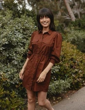 The Normal brand Avery Utility Dress in Espresso XL