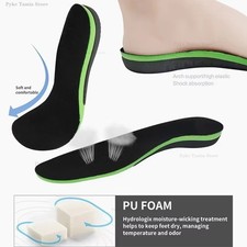 Orthotic Shoe Insoles Inserts Flat Feet High Arch Support For Plantar Fasciitis 