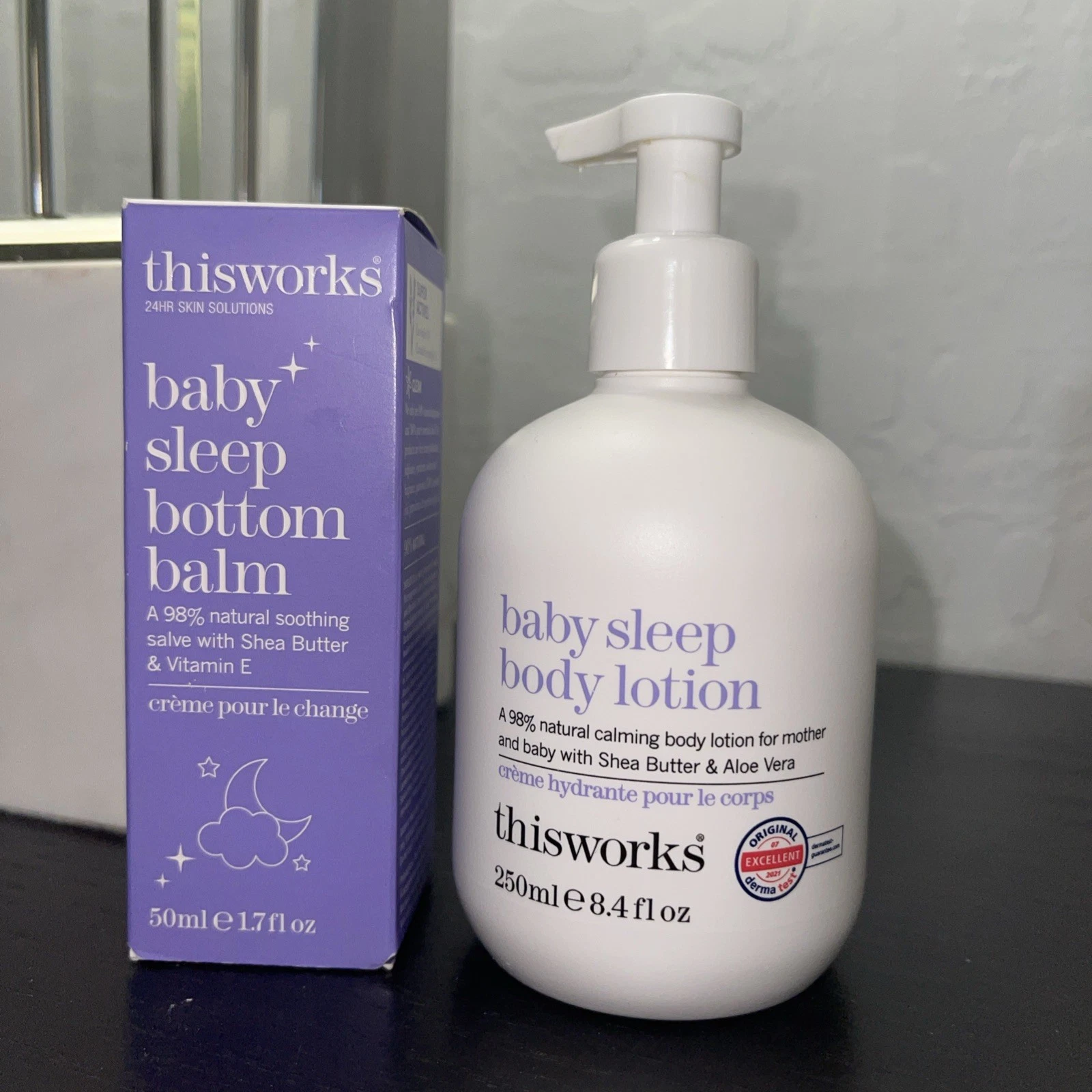 This Works Baby Sleep Bottom Balm with Shea Butter 50ml + body lotion 8.4oz (2)