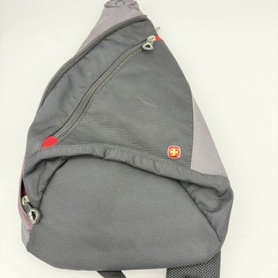 SWISSGEAR SA1092 VERTICAL BOARDING BAG ADJUSTABLE STRAP BLACK/GRAY Travel Sling 