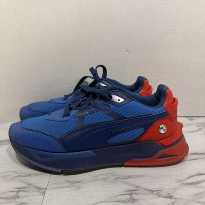 Authentic Puma Men's BMW MMS RS-Fast Lace-up Shoes ~ Blue/Red