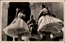 RPPC Csomor Hungary Folk Costumes vintage postcard o122