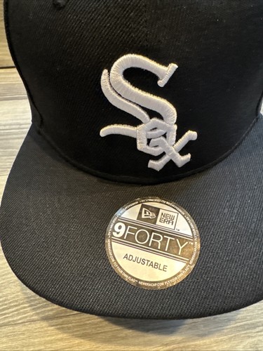 Chicago White Sox New Era 9FORTY Gorra Ajustable Snapback Negra - Imagen 17 de 17