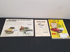 3 Vintage 1968 AMC JAVELIN ADS Original Print Ad Literature Magazine