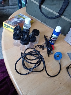 Ophir Siphon Feed Airbrush And Supplies