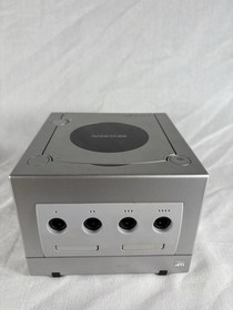 Nintendo Game Cube DOL-101 Silver With OEM Controller Cords & Memory Card TESTED