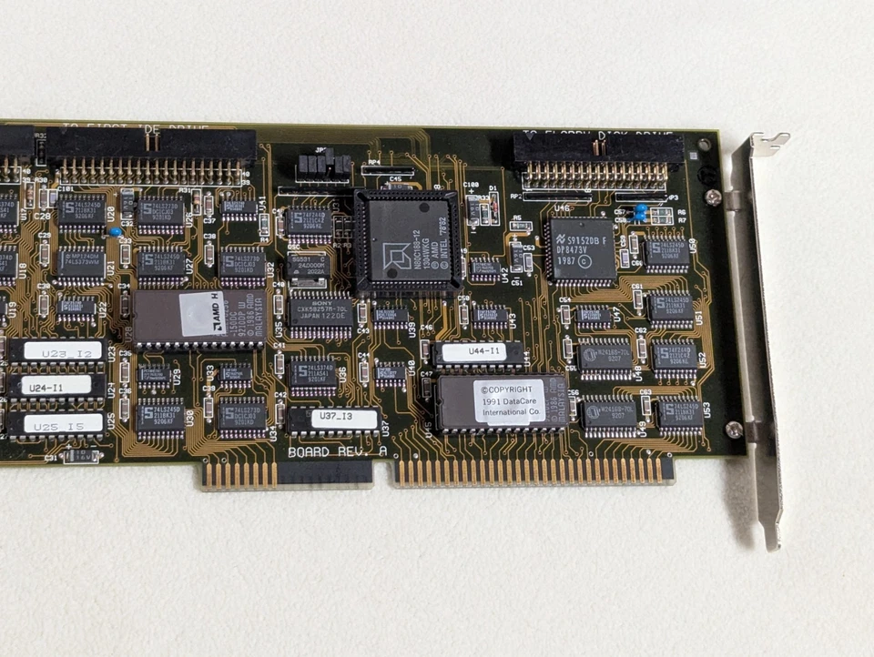 Vintage 16-Bit ISA Dual IDE Floppy Controller On Board Cache Memory SIMM G039193 - Image 3 of 4