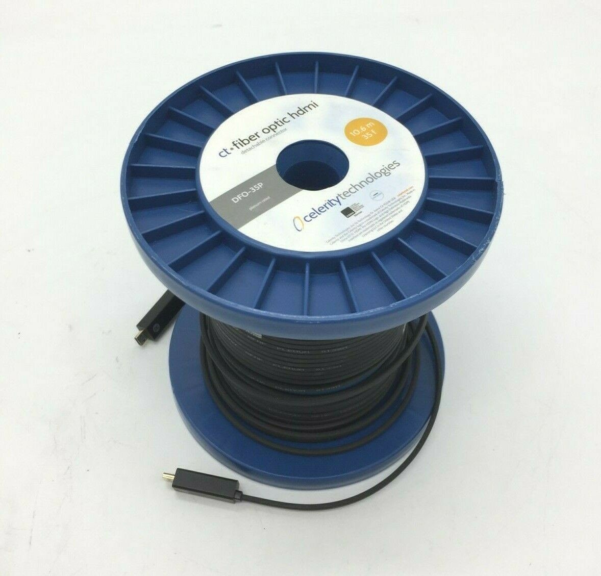 Celerity Technologies PLENUM Fiber Optic HDMI 35FT DFO-35P 10.6m 