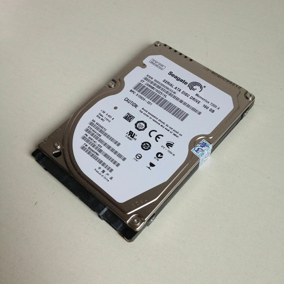 Seagate ST9160412AS 160 GB,SATA,Internal,7200 RPM,16 MB, 2.5" Laptop Hard Drive - Image 4 of 4