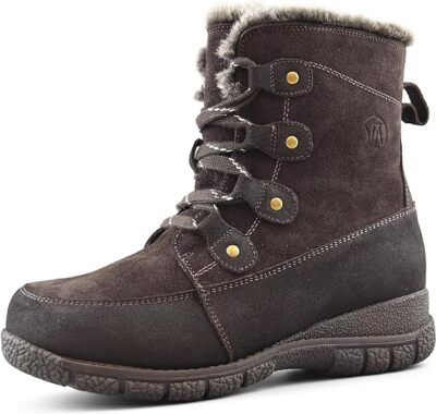Comfy Moda Women's Waterproof Wool Lined Winter Boots Maya
