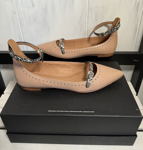 Coach Jody Nude-Beechwood/2 Embossed Straps, Size 7.5, So Flattering, NWB, $250