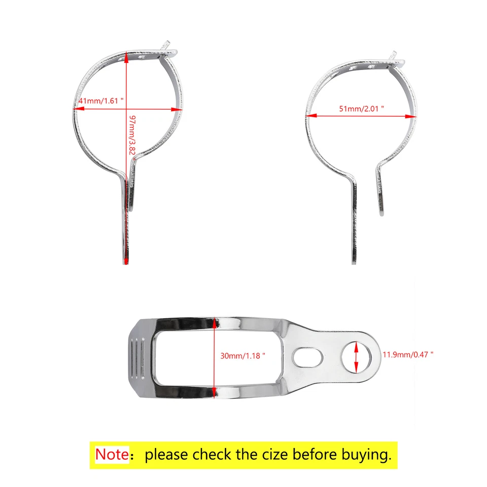 Indicador de soporte de luz de señal de giro para horquilla delantera 41-51 mm soporte de motocicleta CHR Foto 2 de 4