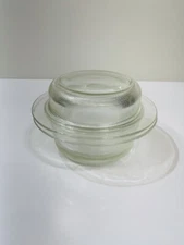 Heller Glass Bakeware Massimo Vignelli 2 QT Covered Casserole Dish w/  Lid   USA