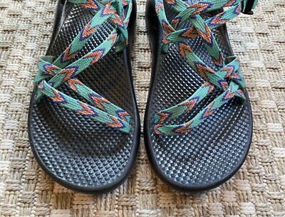 CHACO ZX/1 ZX1 Cloud Dual Adjustable Strap Sandals Turquoise