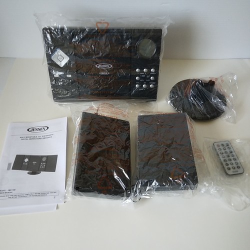 Jensen JMC-180 Micro Compact Stereo System-CD-Radio-AUX+Remote-Box-Testato Funzionante - Foto 8 di 15