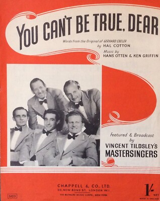 YOU CAN T BE TRUE DEAR. - HAL BAUMWOLLE. - NOTEN