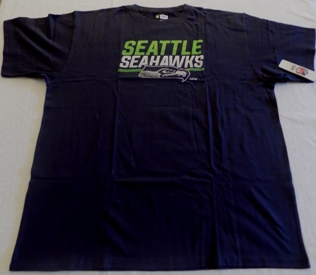 Seattle Seahawks T-Shirt Navy Awesome Graphics Plus Sizes VF Imagewear NFL | eBay