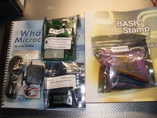 Parallax Basic Stamp Board of Education USB Version, with books and electronic