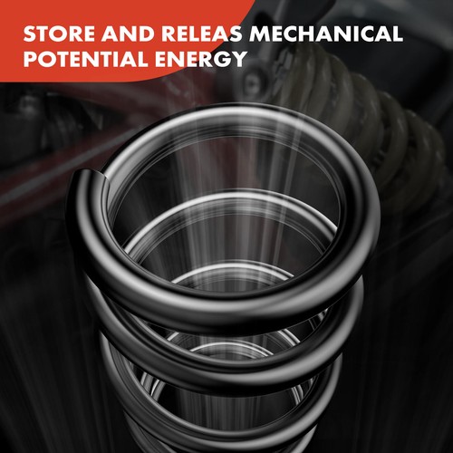 2x Coil Springs Rear Side Suspension for Peugeot 3008 MK I 0U 2009-2016 4266759 - Picture 6 of 10