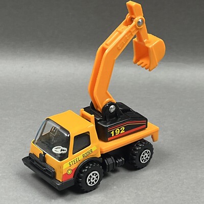 3.5  Mini Excavator Construction Truck Vehicle #192 - Steel Roder - Orange