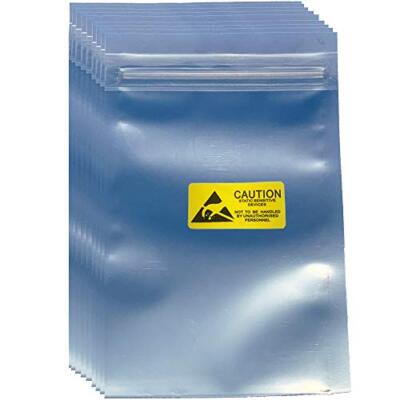 Anti Static Bags 100PCS Resealable ESD Bags 3.93x5.9 Inches with Labels