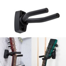 Image of Guitar Wall Mount Hanger for Bass Guitar Violin Ukulele Wall Hook Black Holder